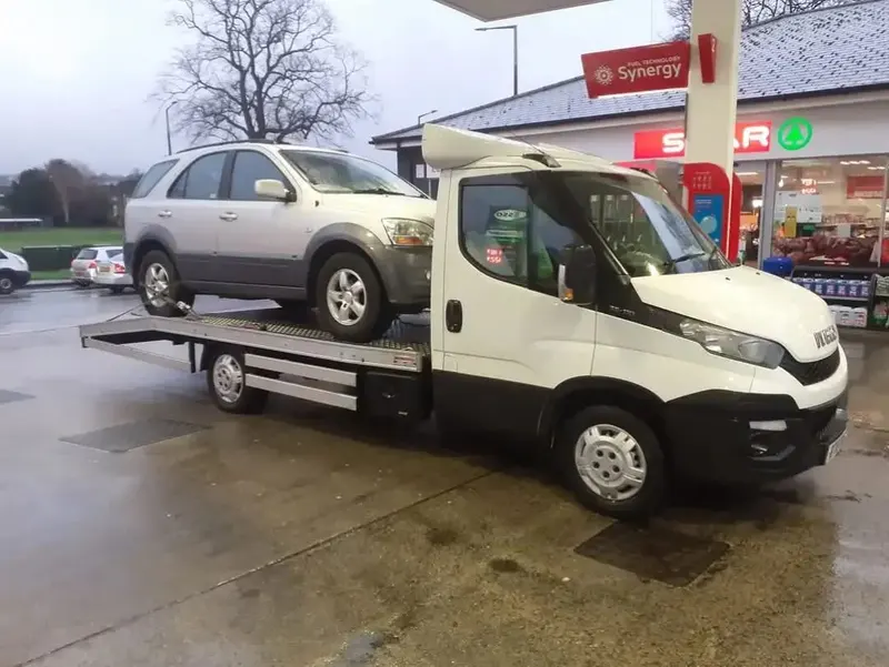 4x4 loaded for scrap collection in the Lake District